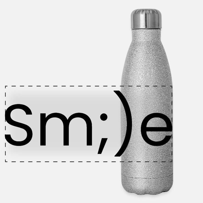 Remember to smile Panoramic Glitter Thermal Bottle 500 ml