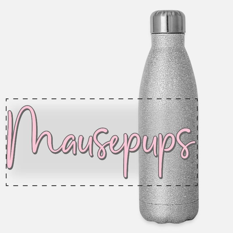 Mouse pups Panoramic Glitter Thermal Bottle 500 ml