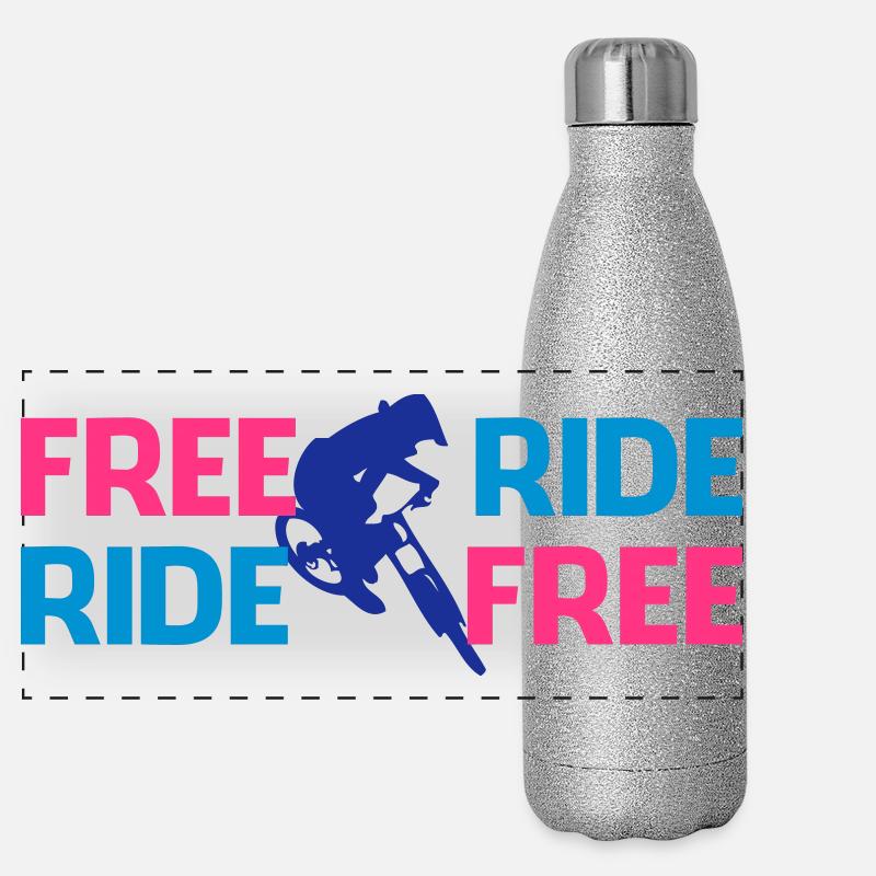 Freeride biker Gourde isotherme panoramique pailletée 500 ml