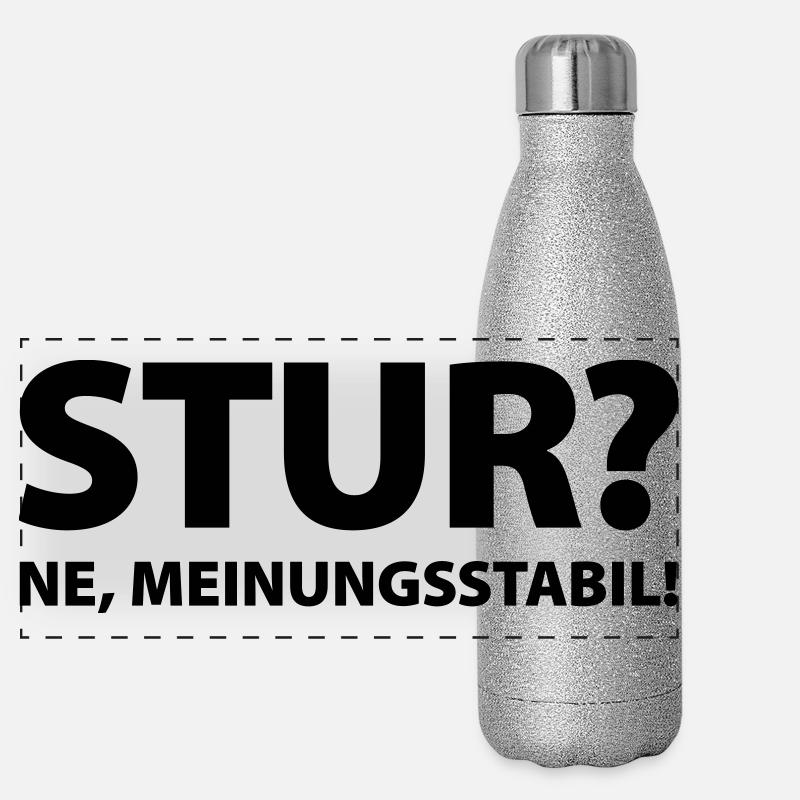 Stubbornness? Ne, opinion stable! Panoramic Glitter Thermal Bottle 500 ml