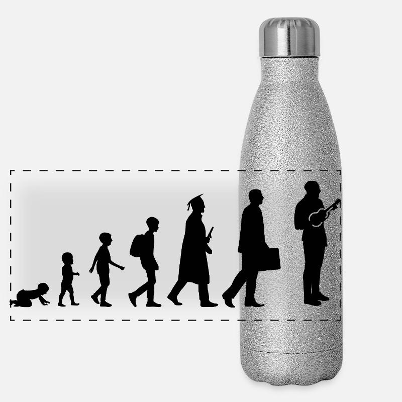 Development of a Ukulele Player Panoramic Glitter Thermal Bottle 500 ml