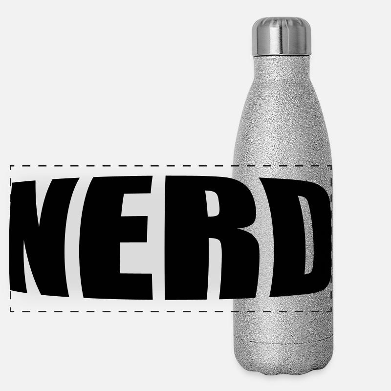Nerd Gourde isotherme panoramique pailletée 500 ml