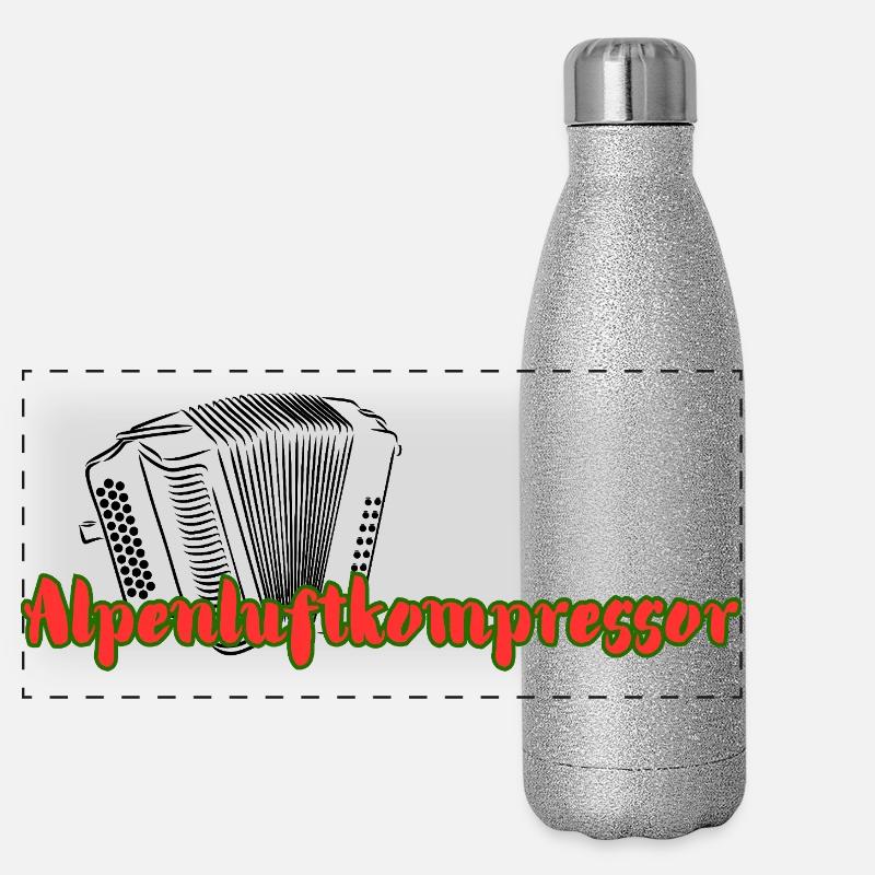 Alpenluftkompressor Panorama Glitzer Isolierflasche 500 ml