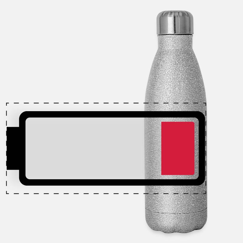 Battery low Panoramic Glitter Thermal Bottle 500 ml