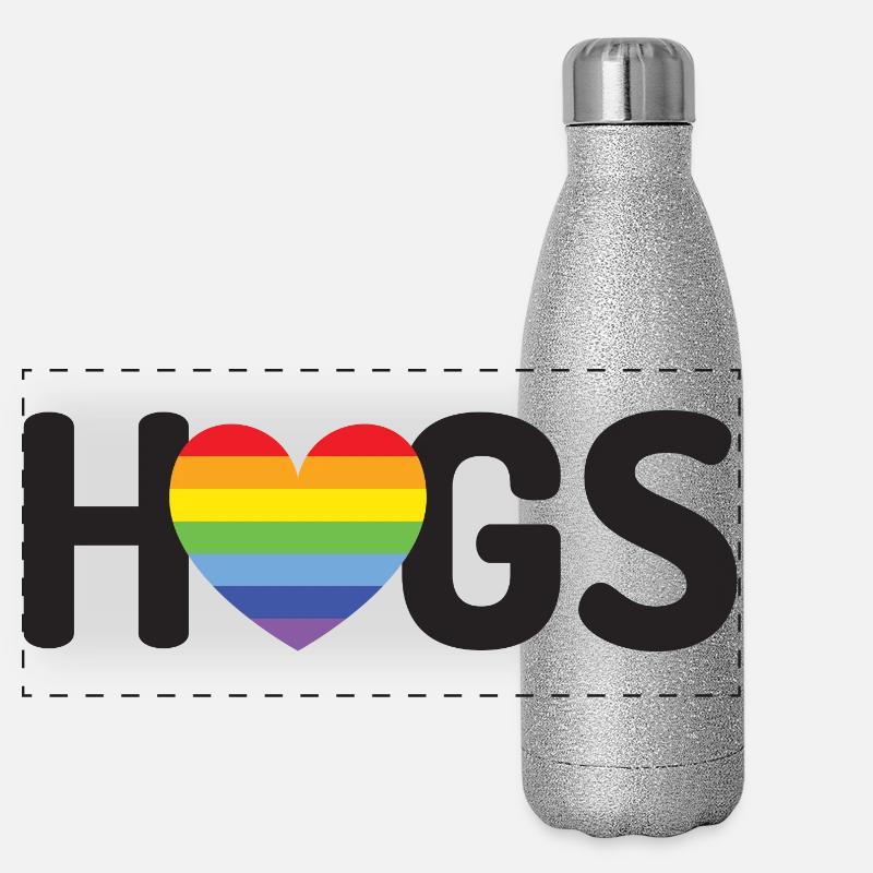 Câlins LGBT Gourde isotherme panoramique pailletée 500 ml