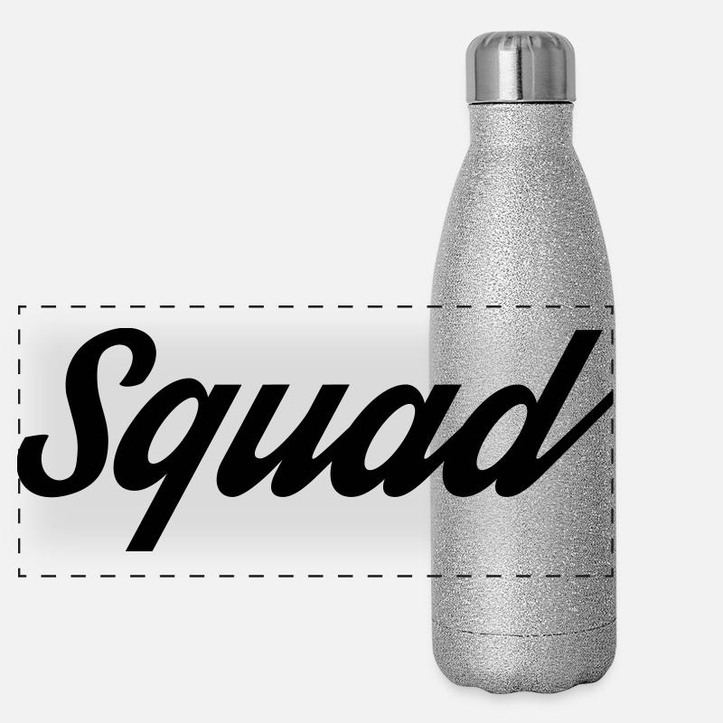 Squad Panorama Glitzer Isolierflasche 500 ml