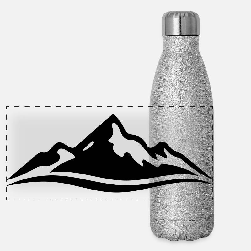 montagne Gourde isotherme panoramique pailletée 500 ml