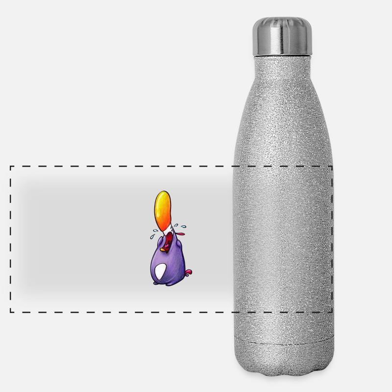 plärrender pinguin Panorama Glitzer Isolierflasche 500 ml