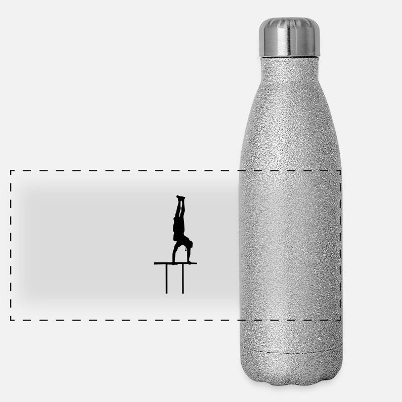handstand strengh Panorama Glitzer Isolierflasche 500 ml