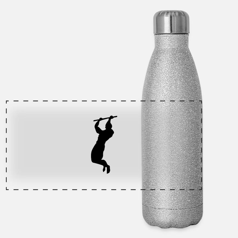 klimzuege mann Panorama Glitzer Isolierflasche 500 ml