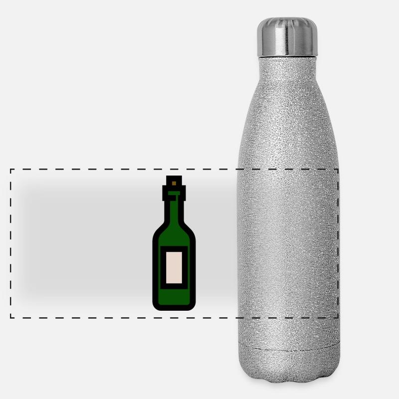 Weinflasche Panorama Glitzer Isolierflasche 500 ml