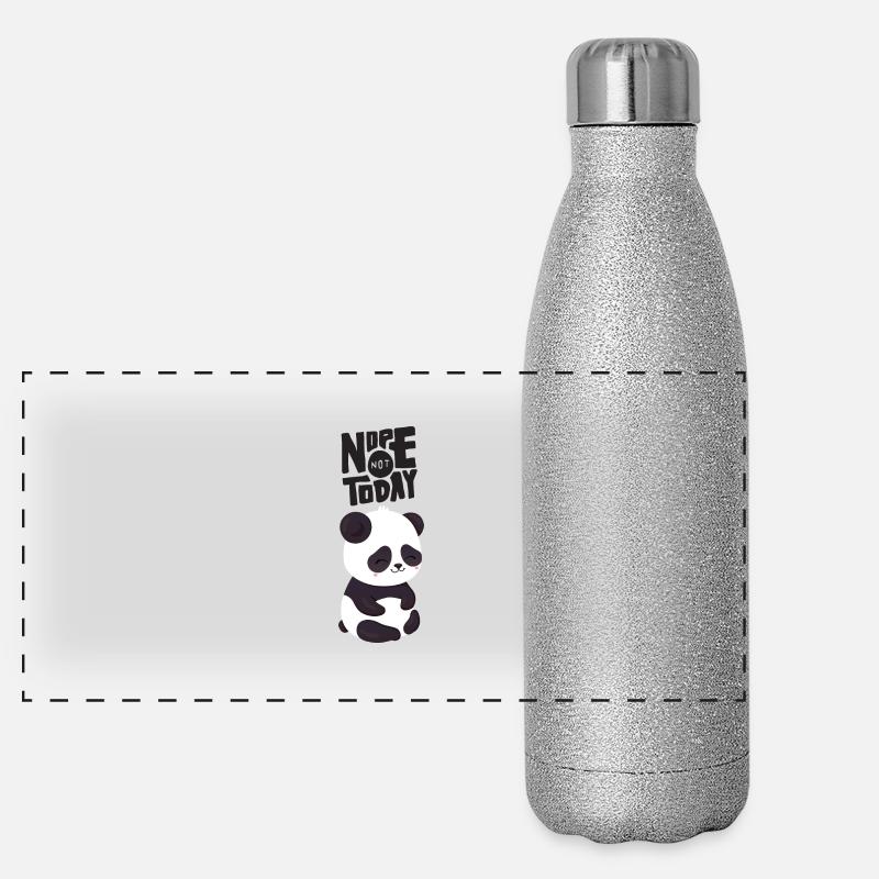 Nope Not Today - Cute Panda Gourde isotherme panoramique pailletée 500 ml