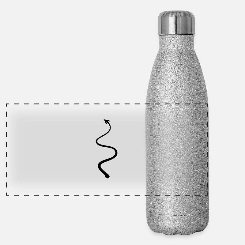 Teufelsschwanz - devil tail Panorama Glitzer Isolierflasche 500 ml