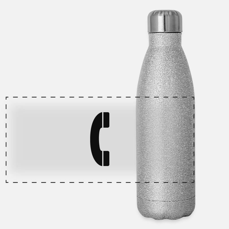 Récepteur téléphonique Gourde isotherme panoramique pailletée 500 ml