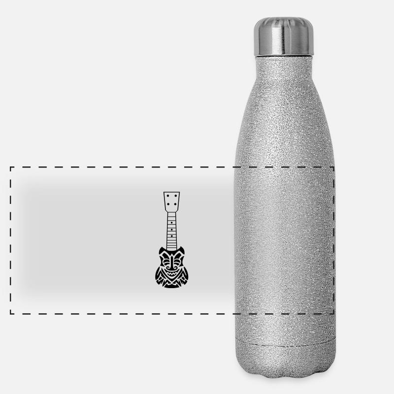 TIKI Ukulele Panorama Glitzer Isolierflasche 500 ml
