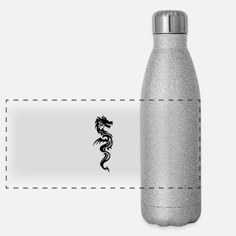 arts martiaux dragon Gourde isotherme panoramique pailletée 500 ml