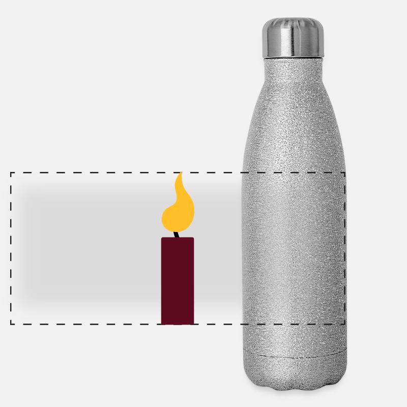 1er anniversaire - bougie Gourde isotherme panoramique pailletée 500 ml
