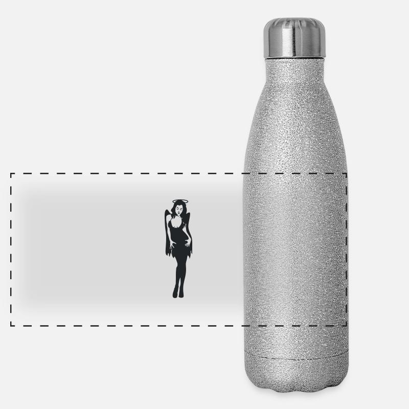 Engelchen / sexy Engel Panorama Glitzer Isolierflasche 500 ml