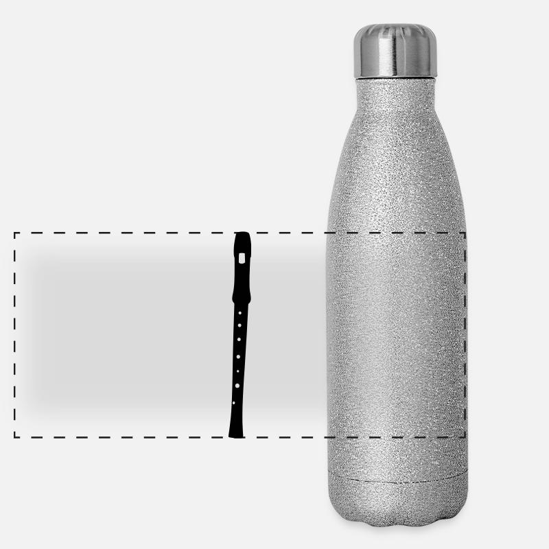 Blockflöte Panorama Glitzer Isolierflasche 500 ml