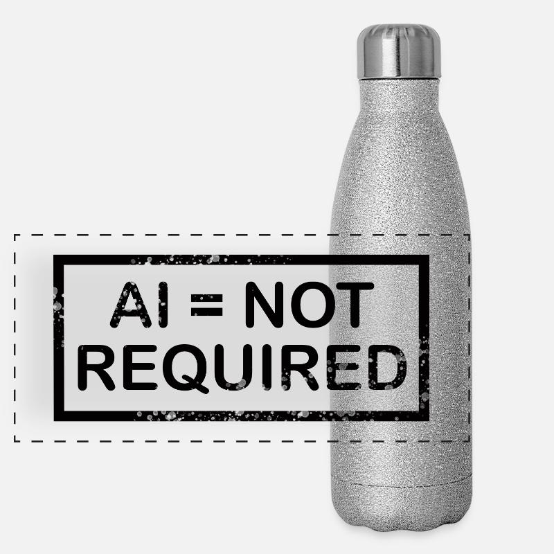 AI = non requis (noir) Gourde isotherme panoramique pailletée 500 ml