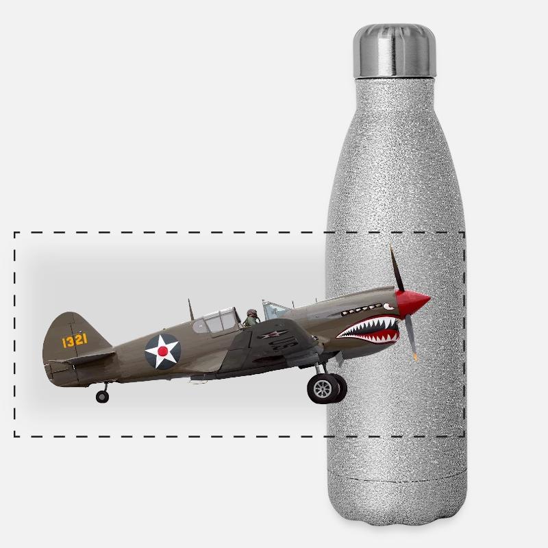 P-40 Warhawk Gourde isotherme panoramique pailletée 500 ml