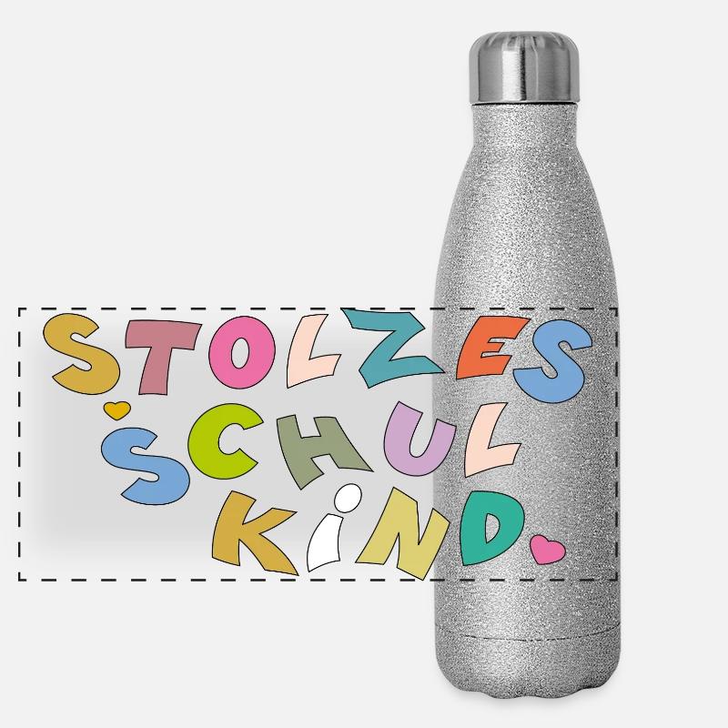 Proud schoolchild Panoramic Glitter Thermal Bottle 500 ml