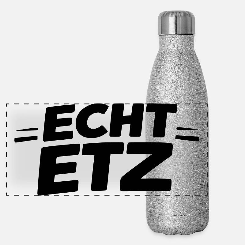 Echt etz Panorama Glitzer Isolierflasche 500 ml