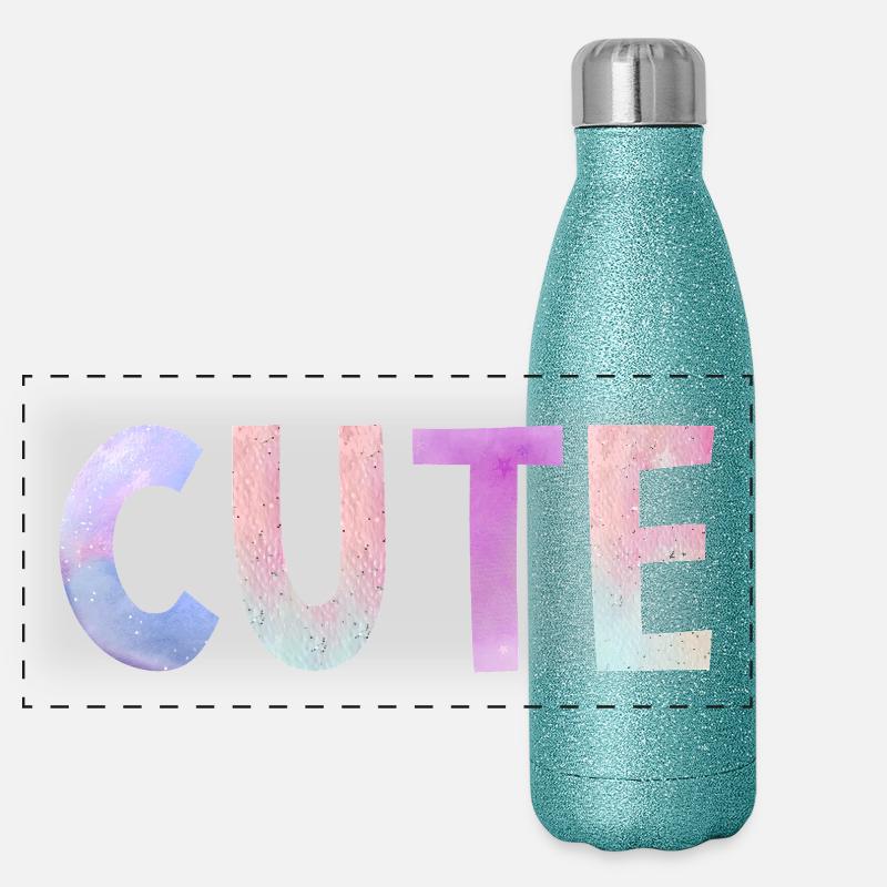 CUTE Panoramic Glitter Thermal Bottle 500 ml