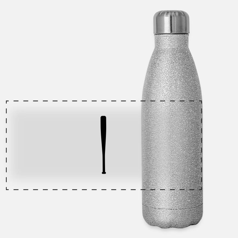 baseball bat Panorama Glitzer Isolierflasche 500 ml