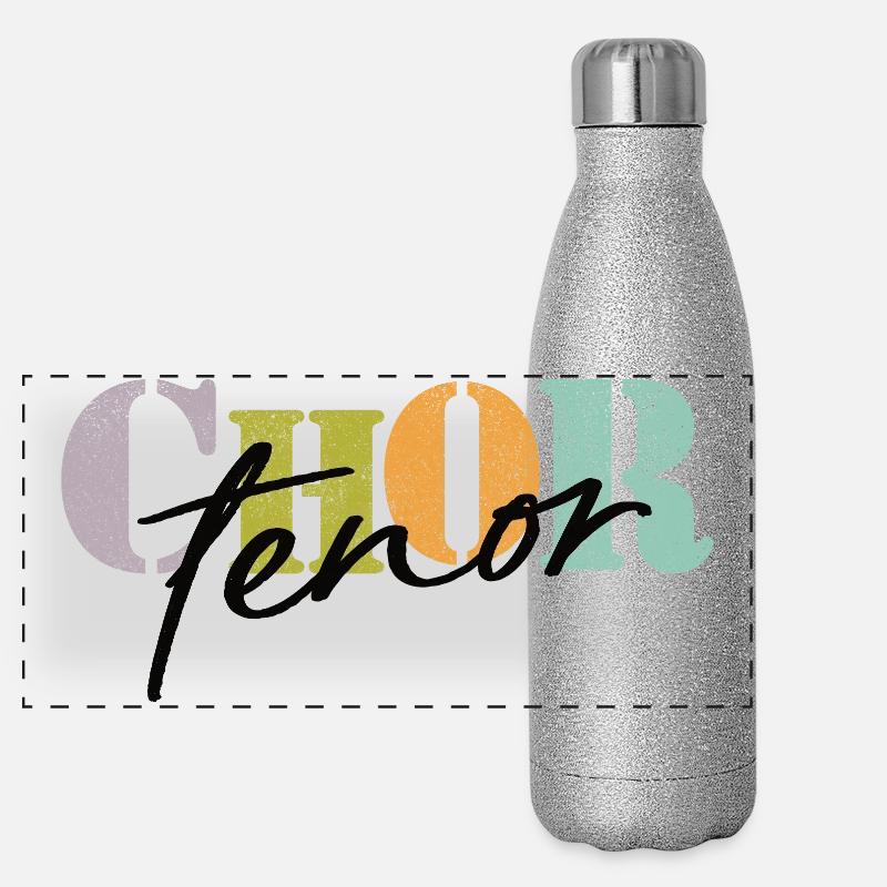 Chor Tenor Panorama Glitzer Isolierflasche 500 ml
