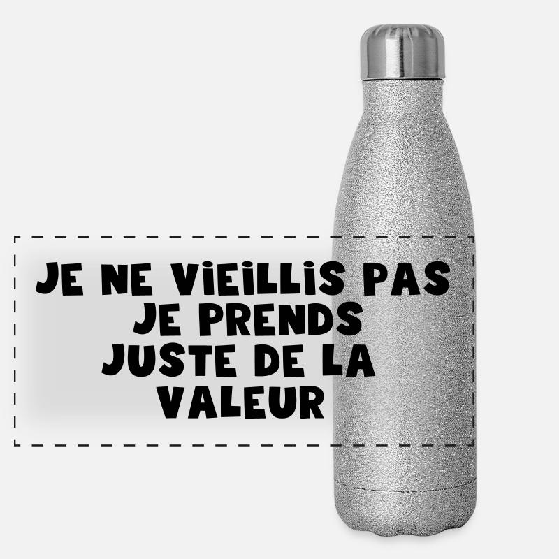 juste de la valeur Gourde isotherme panoramique pailletée 500 ml