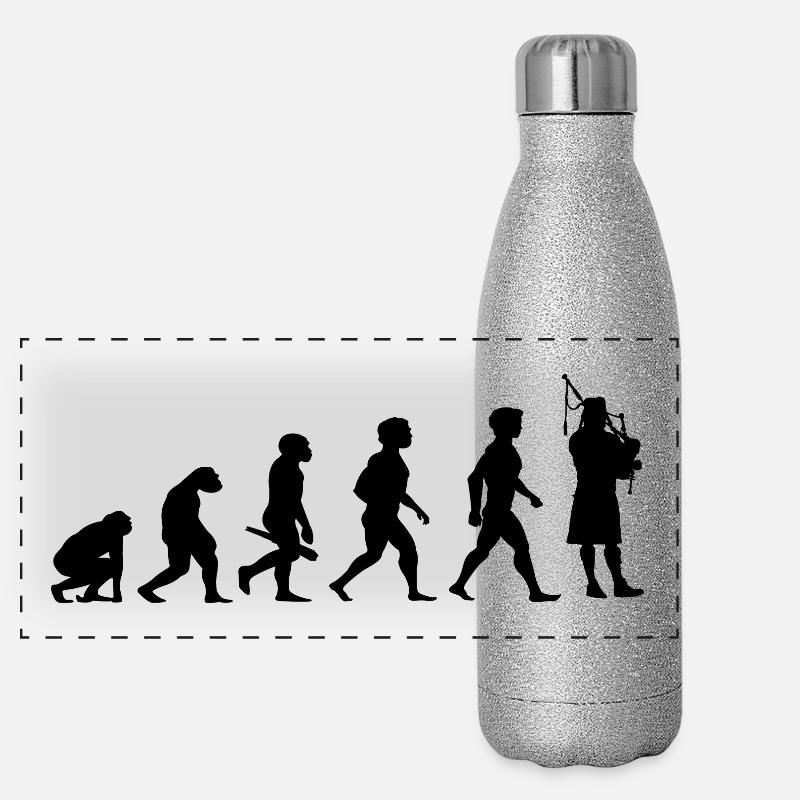 Evolution Cornemuse Cornemuse musicien Gourde isotherme panoramique pailletée 500 ml