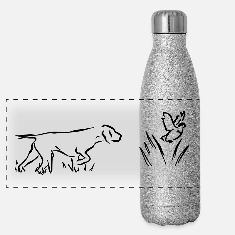 voyageur debout Gourde isotherme panoramique pailletée 500 ml