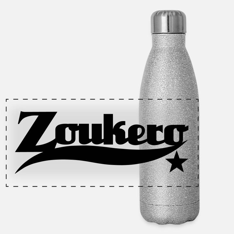 Zoukero Star - Zouk Danse shirt Gourde isotherme panoramique pailletée 500 ml