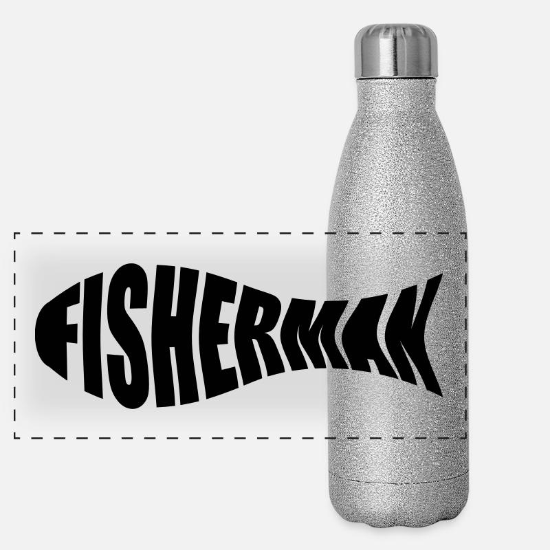 pêcheur à la ligne Gourde isotherme panoramique pailletée 500 ml