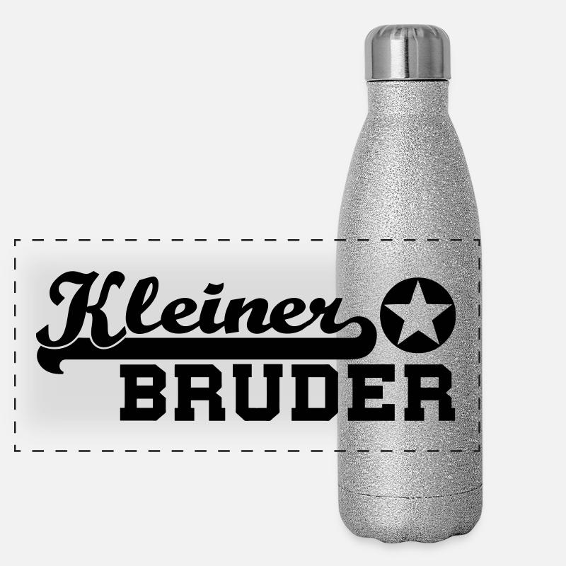 kleiner bruder stern Panorama Glitzer Isolierflasche 500 ml
