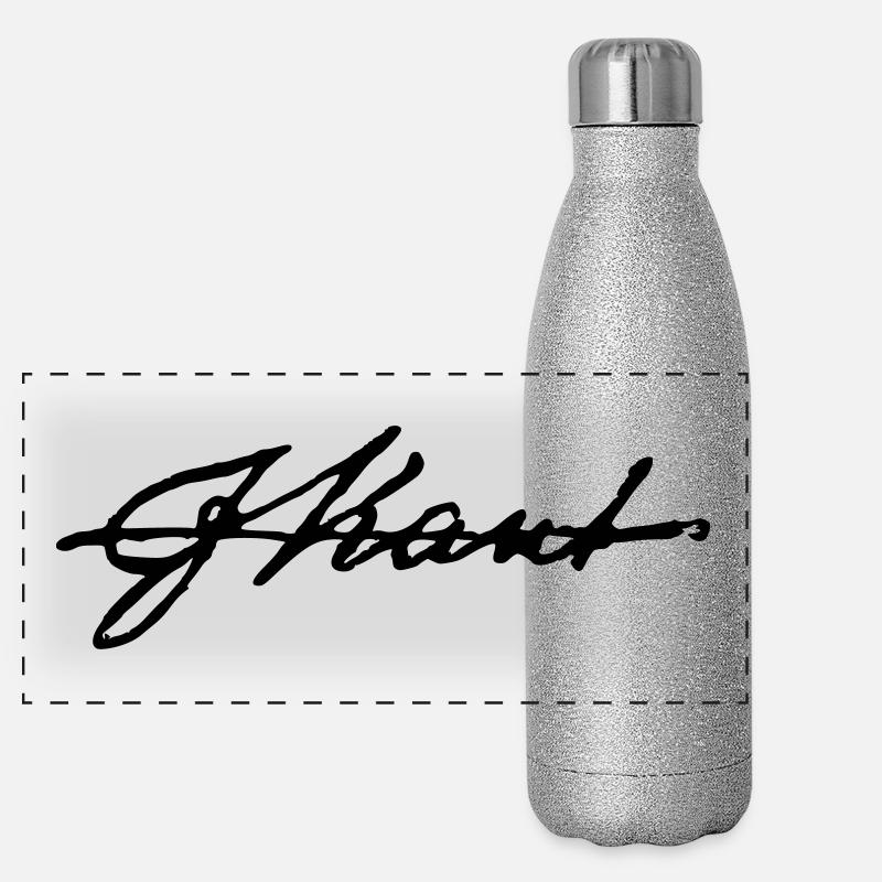 Immanuel Kant Unterschrift Panorama Glitzer Isolierflasche 500 ml