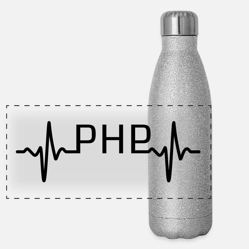 PHP heartbeat Panoramic Glitter Thermal Bottle 500 ml