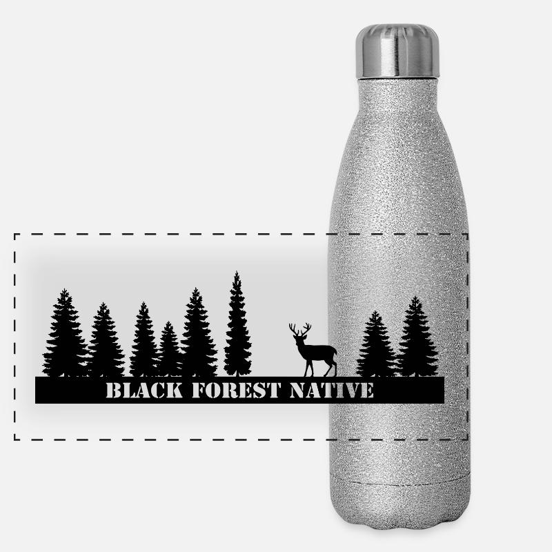 Black Forest Native Panorama Glitzer Isolierflasche 500 ml