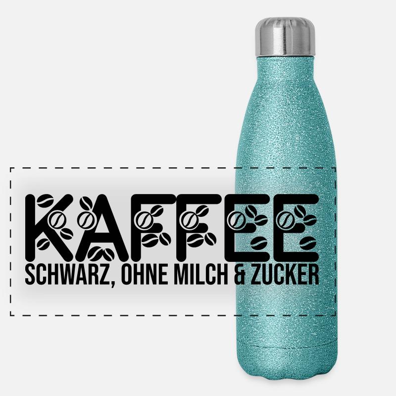 Coffee - black, without milk and sugar Panoramic Glitter Thermal Bottle 500 ml
