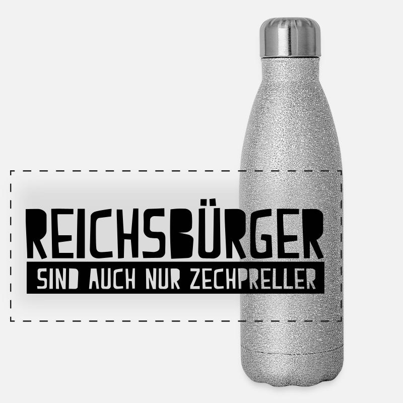 Les citoyens du Reich ne sont que des zechprellers Gourde isotherme panoramique pailletée 500 ml
