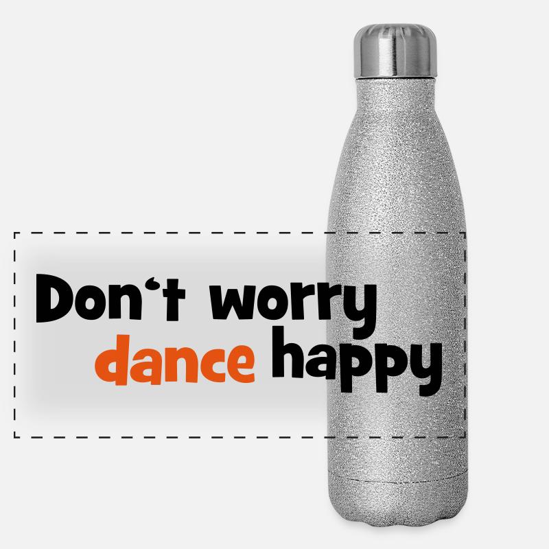 tanzen Panorama Glitzer Isolierflasche 500 ml