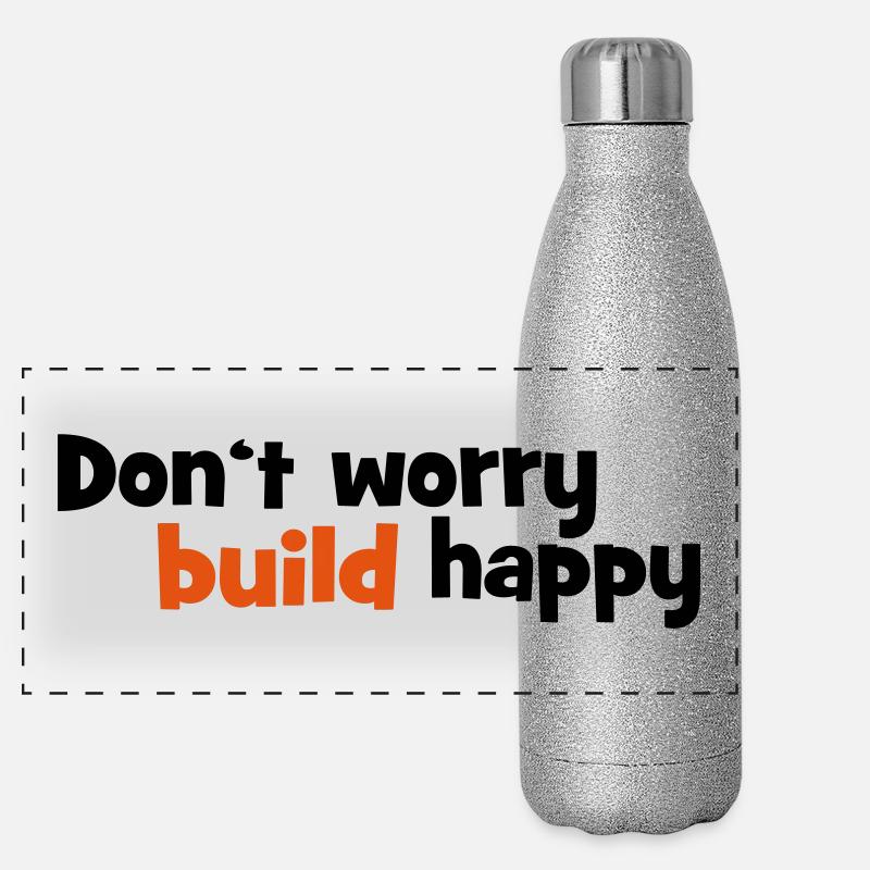 Construction Gourde isotherme panoramique pailletée 500 ml