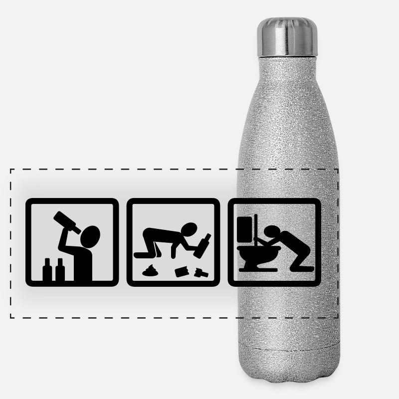 party (two) Gourde isotherme panoramique pailletée 500 ml