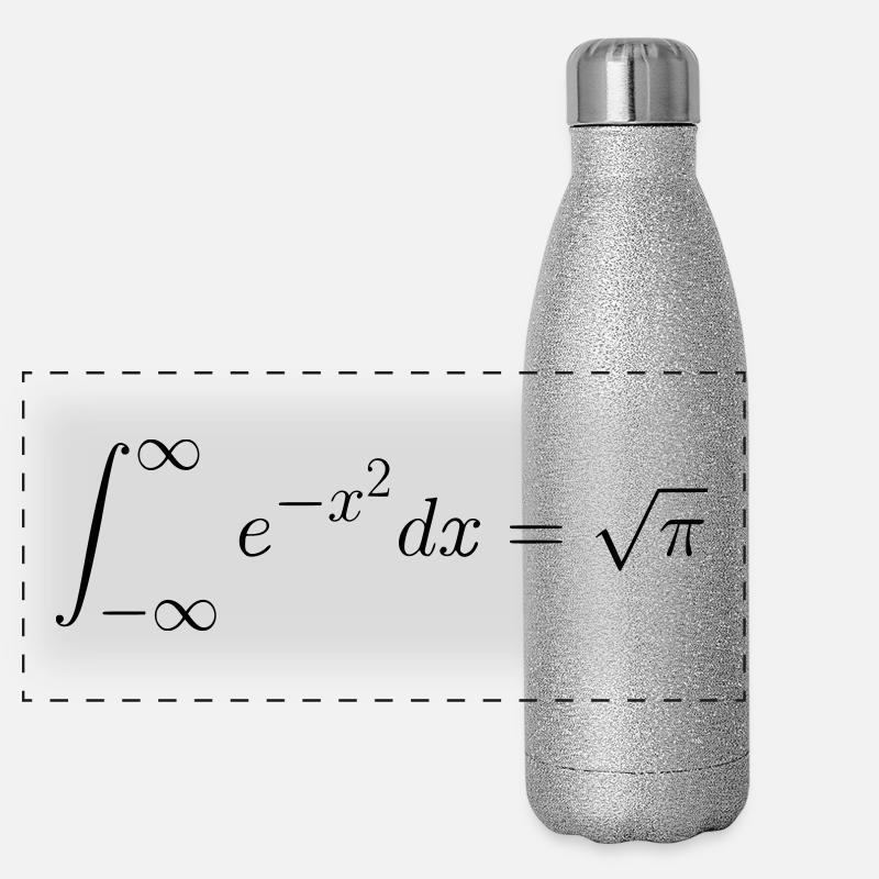 Gaußsches Integral Geschenk Idee Panorama Glitzer Isolierflasche 500 ml
