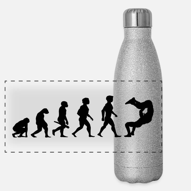 Evolution Catcher Ringer Wrestler Wrestling Panorama Glitzer Isolierflasche 500 ml