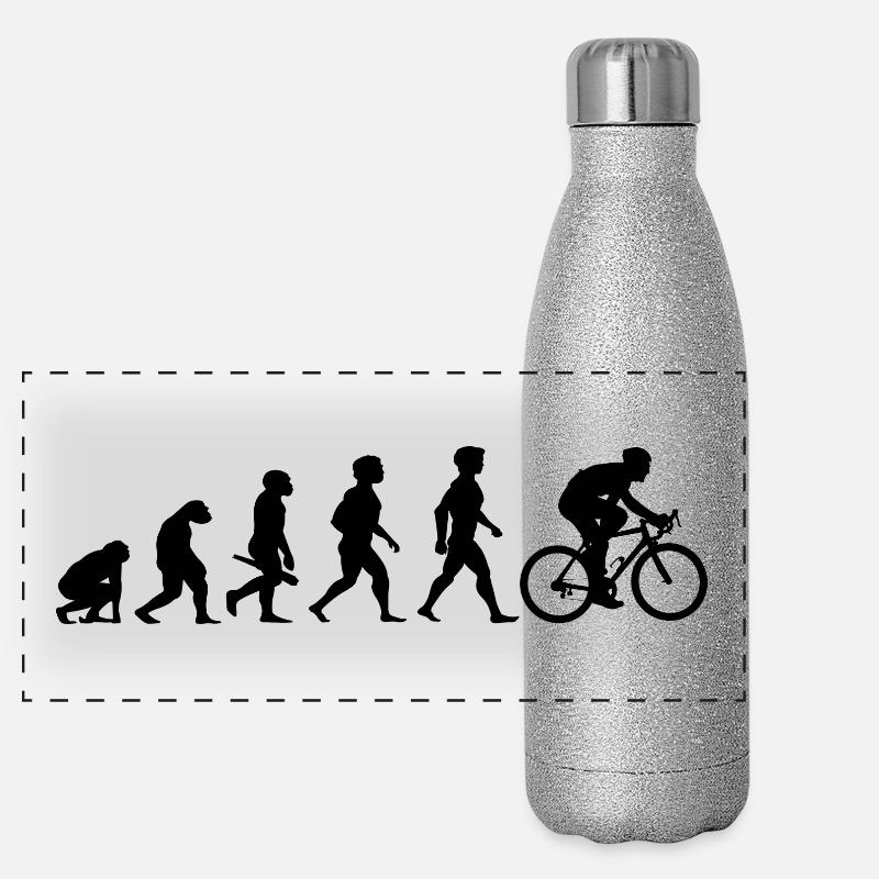 Evolution Bicycle Cycling Two-wheeler Sport Panoramic Glitter Thermal Bottle 500 ml