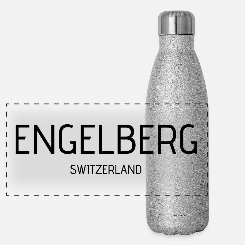 Engelberg Panorama Glitzer Isolierflasche 500 ml
