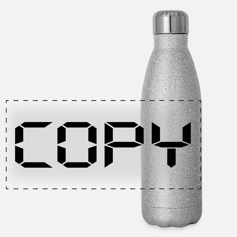 Copy Copy and Paste Vater Sohn Partner Shirt Panorama Glitzer Isolierflasche 500 ml