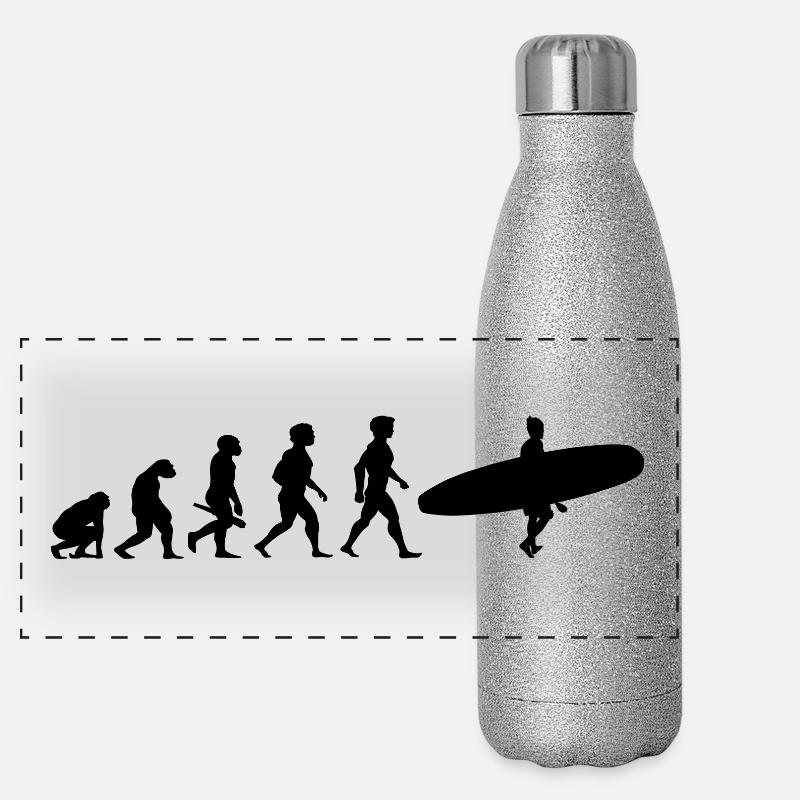 Evolution Surf Surfers surf surf Gourde isotherme panoramique pailletée 500 ml